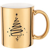 CHRISTMAS TREE gold mirror mug