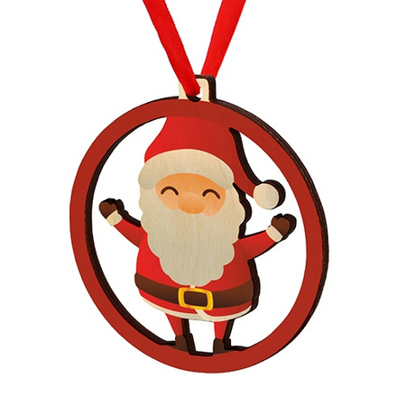 Wooden bauble for the Christmas tree