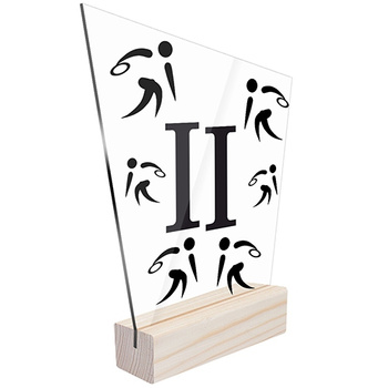 2 miejsce Statuetka sportowa rzut dyskiem