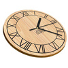 BLACK LOFT WOODEN WALL CLOCK