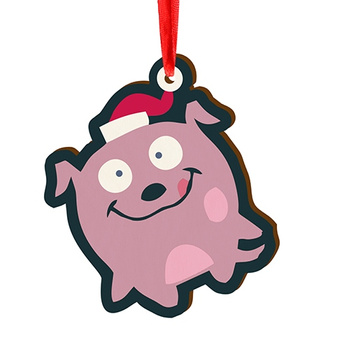 Wooden bauble for the Christmas tree