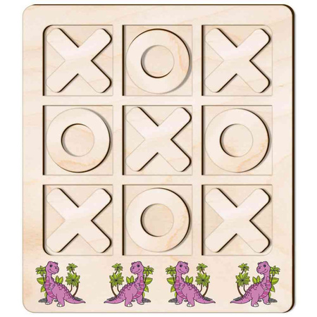 TIC TACK TOE GAME DINOSAUR