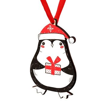 Wooden bauble for the Christmas tree