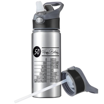 MUG SPORTS BOTTLE WATER BOTTLE WITH STRAW WITH HANDLE SURVIVAL