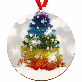 Wooden bauble for the Christmas tree