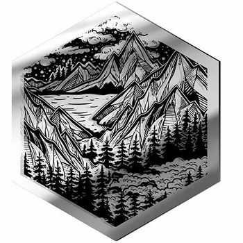 MIRROR DECORATIVE PANEL FOR THE WALL HEXAGON