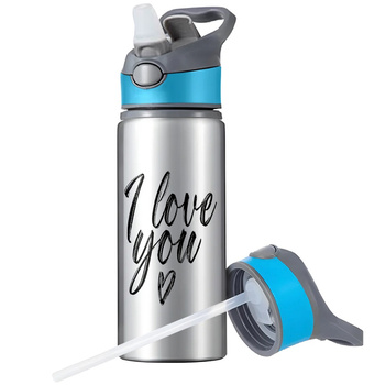 MUG SPORTS BOTTLE WATER BOTTLE WITH STRAW WITH HANDLE SURVIVAL