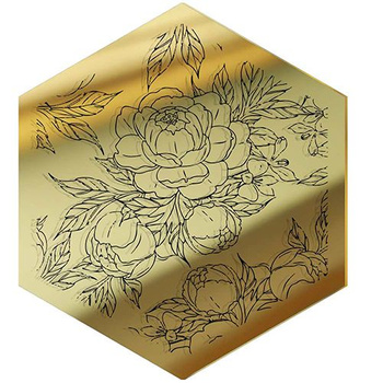 MIRROR DECORATIVE PANEL FOR THE WALL HEXAGON