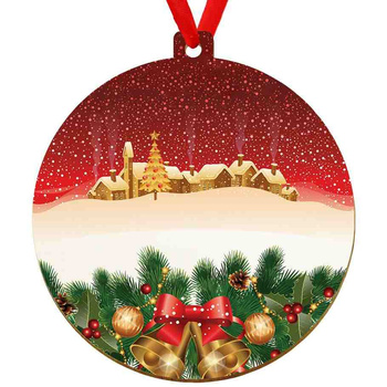 Wooden bauble for the Christmas tree