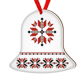 Wooden bauble for the Christmas tree