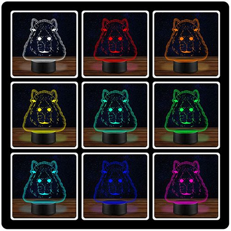  LED NIGHT LAMP CAPYBARA 3D ANIMAL + REMOTE