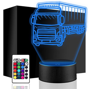 LED NIGHT LAMP TRUCK 3D + REMOTE