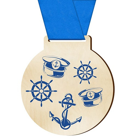 Medal sportowy żeglarstwo dla żeglarza