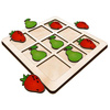 TIC TACK TOE GAME PEAR STRAWBERRY