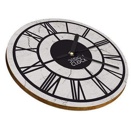  WALL CLOCK, WOODEN, LOFT, CONCRETE