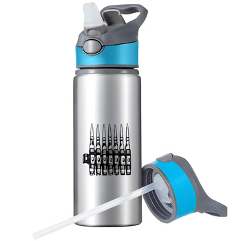 MUG SPORTS BOTTLE WATER BOTTLE WITH STRAW WITH HANDLE SURVIVAL