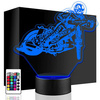 LED NIGHT LAMP Speedway Motorcyclist Racer Speedway 3D + REMOTE