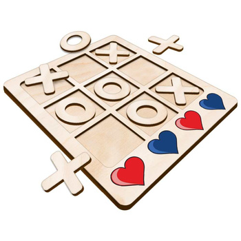 TIC TACK TOE GAME HEART HEARTS