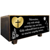 FLOWER POT FOR GRAVE ALL SAINTS CEMETERY HEART CROSS CANDLE