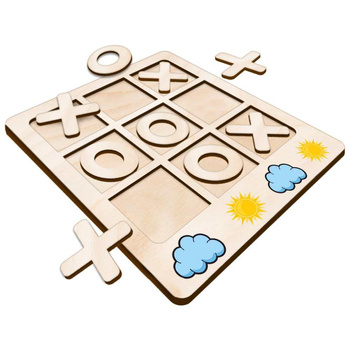 TIC TACK TOE GAME SUN AND CLOUD