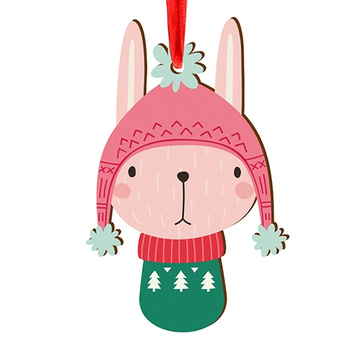 Wooden bauble for the Christmas tree