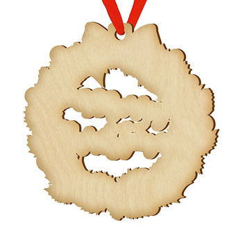 Wooden bauble for the Christmas tree