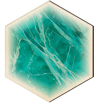 WOODEN DECORATIVE PANEL FOR A WALL HEXAGON