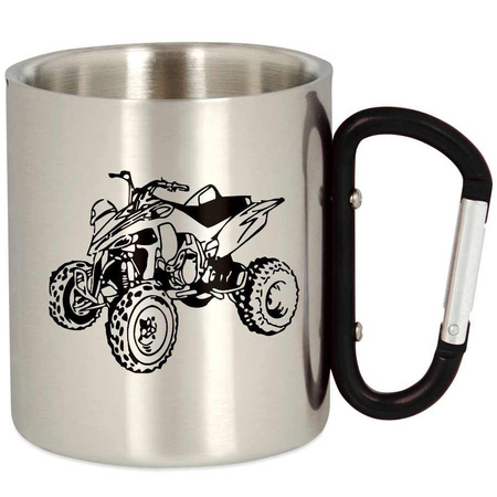 METAL TOURIST QUAD MUG WITH CARABINER