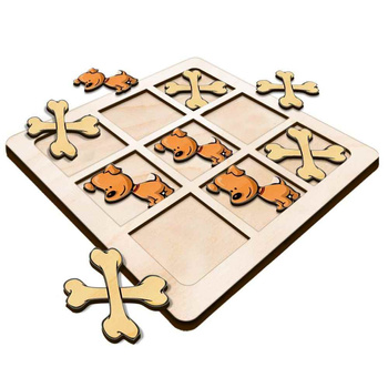 TIC TACK TOE GAME DOG AND BONE
