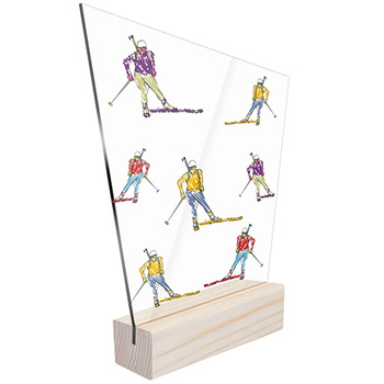 Sports statuette biathlon for a biathlete
