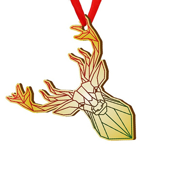 Wooden bauble for the Christmas tree