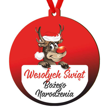 Wooden bauble for the Christmas tree