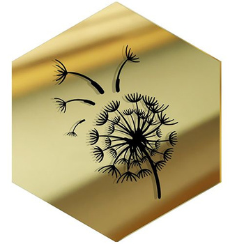 MIRROR DECORATIVE PANEL FOR THE WALL HEXAGON