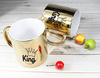 KING gold mirror mug