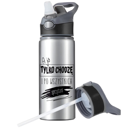 MUG SPORTS BOTTLE WATER BOTTLE WITH STRAW WITH HANDLE SURVIVAL 