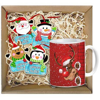 BASKET GIFT SET FOR SANTA'S DAY CHRISTMAS GIFT CHRISTMAS TREE CHRISTMAS BOX