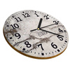  WALL CLOCK, WOODEN, LOFT, CONCRETE