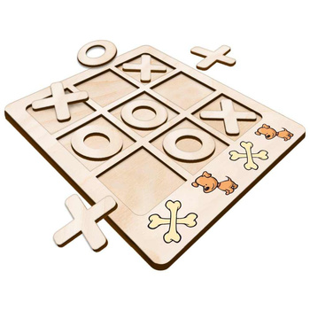 TIC TACK TOE GAME DOG AND BONE