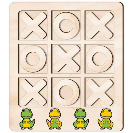 TIC TACK TOE GAME DINOSAUR