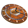 WALL CLOCK WOODEN IRON