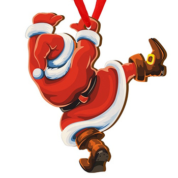 Wooden bauble for the Christmas tree