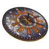 WALL CLOCK WOODEN IRON