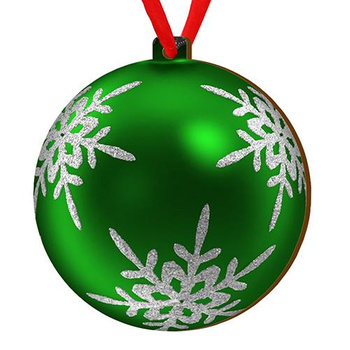 Wooden bauble for the Christmas tree
