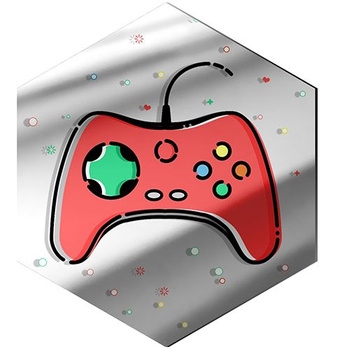 LUSTRZANY PANEL DEKORACYJNY NA ŚCIANĘ HEKSAGON