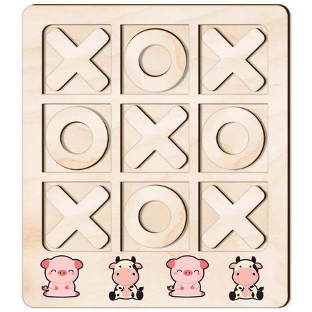 TIC TACK TOE GAME COW AND PIGGY