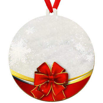 Wooden bauble for the Christmas tree
