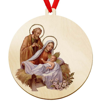 Wooden bauble for the Christmas tree