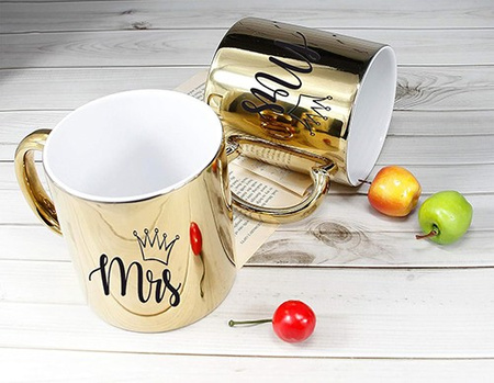 MRS gold mirror mug