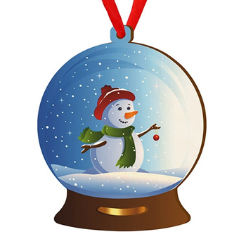 Wooden bauble for the Christmas tree