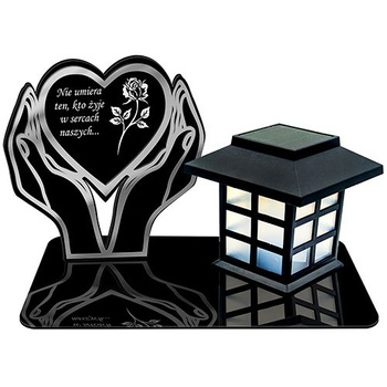 SOLAR LED CANDLE STATUE BASE FOR CEMETERY GRAVE LARGE HEART